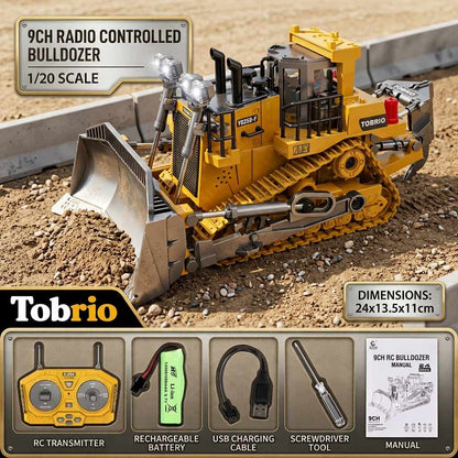 RC Bulldozer 1/20 Scale – 9ch Radio Controlled Hydraulic Dozer