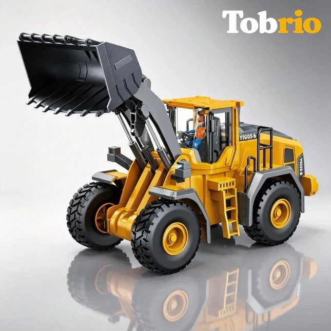 RC Loader 1/20 Scale - 9Ch Radio Controlled Skid Steer Loader