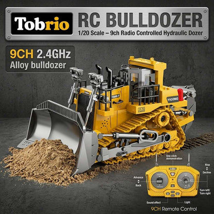 RC Bulldozer 1/20 Scale – 9ch Radio Controlled Hydraulic Dozer